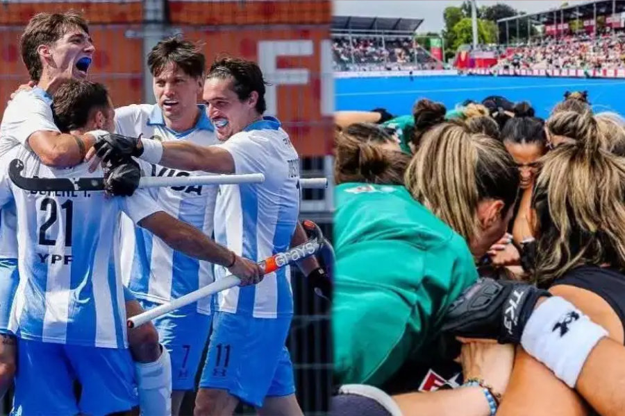 Los Leones y Las Leonas avanzan con paso firme en el Mundial de Hockey, ambos seleccionados se metieron entre los ocho mejores