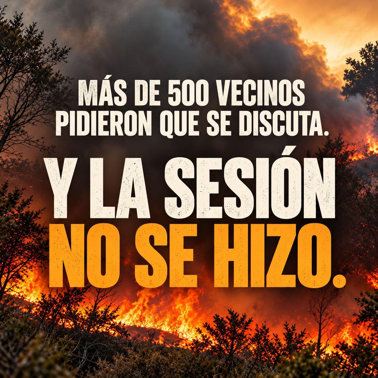 "El fuego no se apaga con burocracia"